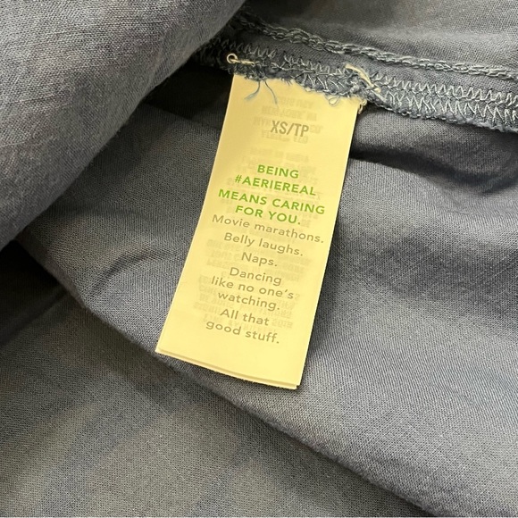 Aerie Skirt Womens Extra Small Blue Green Floral Mini Skirt Lined Elastic Waist - Picture 4 of 7